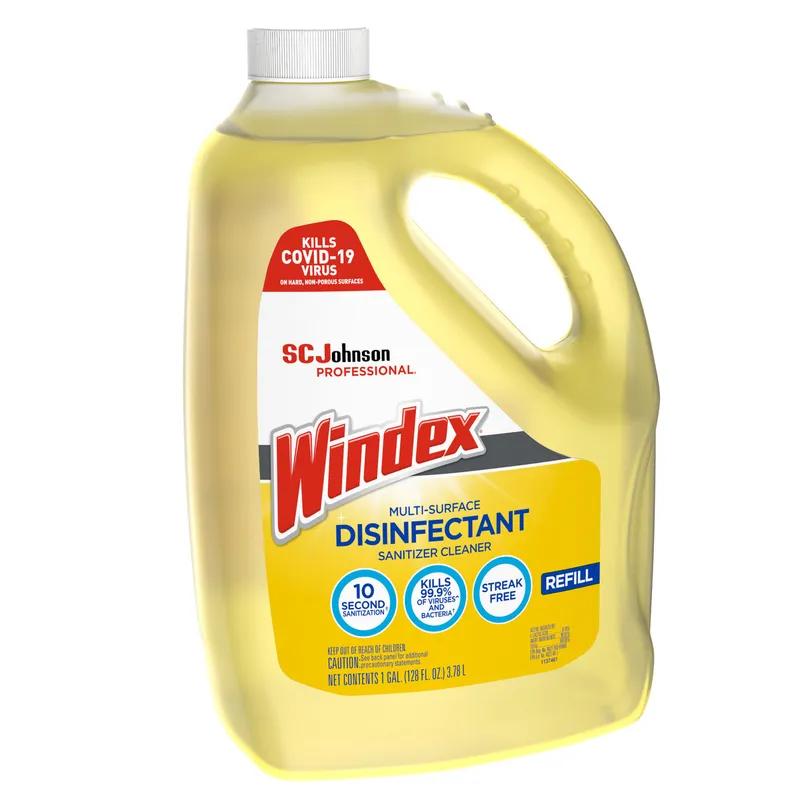 Windex® Citrus Scent Disinfectant Cleaner Sanitizer 1 GAL Multi Surface Liquid 4/Case