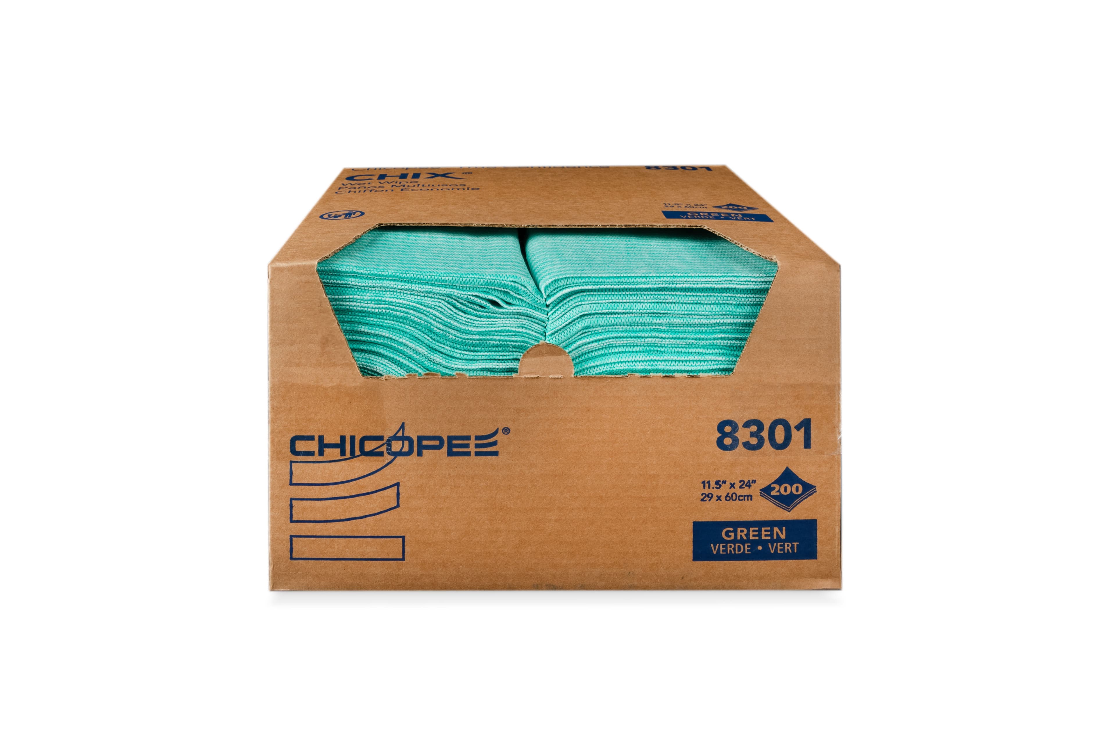 Chicopee® Chix® Cleaning Wipe 24X11.5 IN Green 200/Case