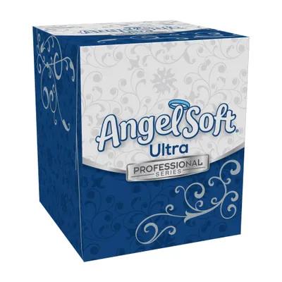 Angel Soft Professional® Facial Tissue 8.4X7.5 IN 2PLY White 1/2 Fold 96 Sheets/Pack 36 Packs/Case 3456 Sheets/Case