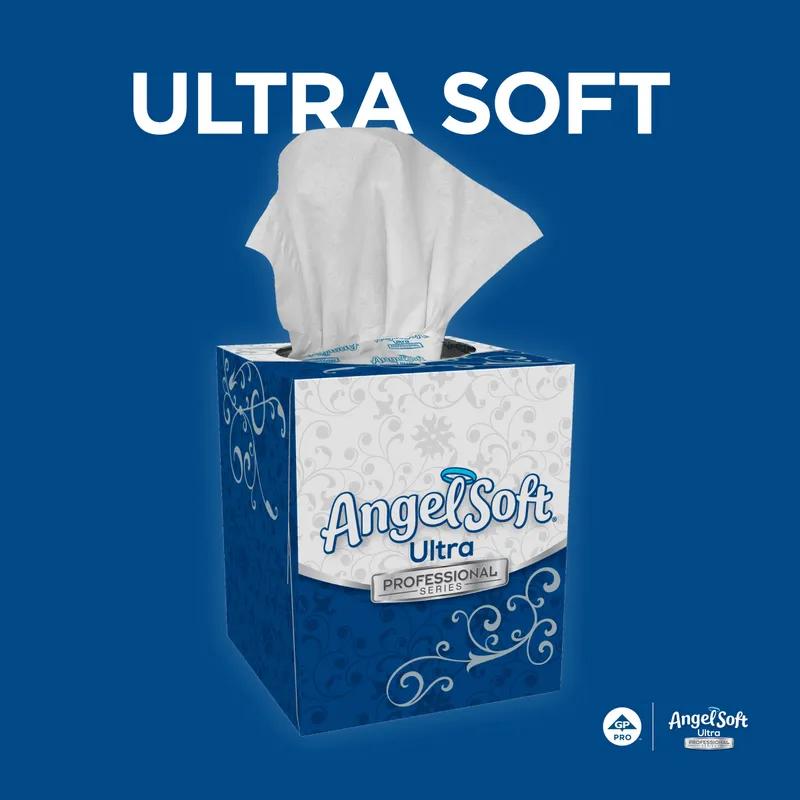 Angel Soft Professional® Facial Tissue 8.4X7.5 IN 2PLY White 1/2 Fold 96 Sheets/Pack 36 Packs/Case 3456 Sheets/Case