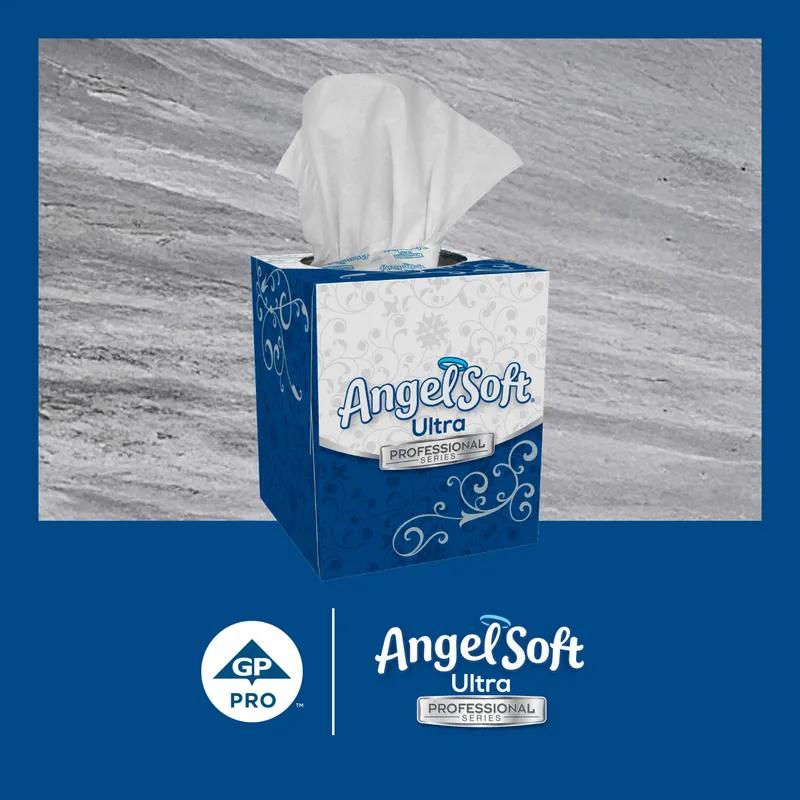 Angel Soft Professional® Facial Tissue 8.4X7.5 IN 2PLY White 1/2 Fold 96 Sheets/Pack 36 Packs/Case 3456 Sheets/Case