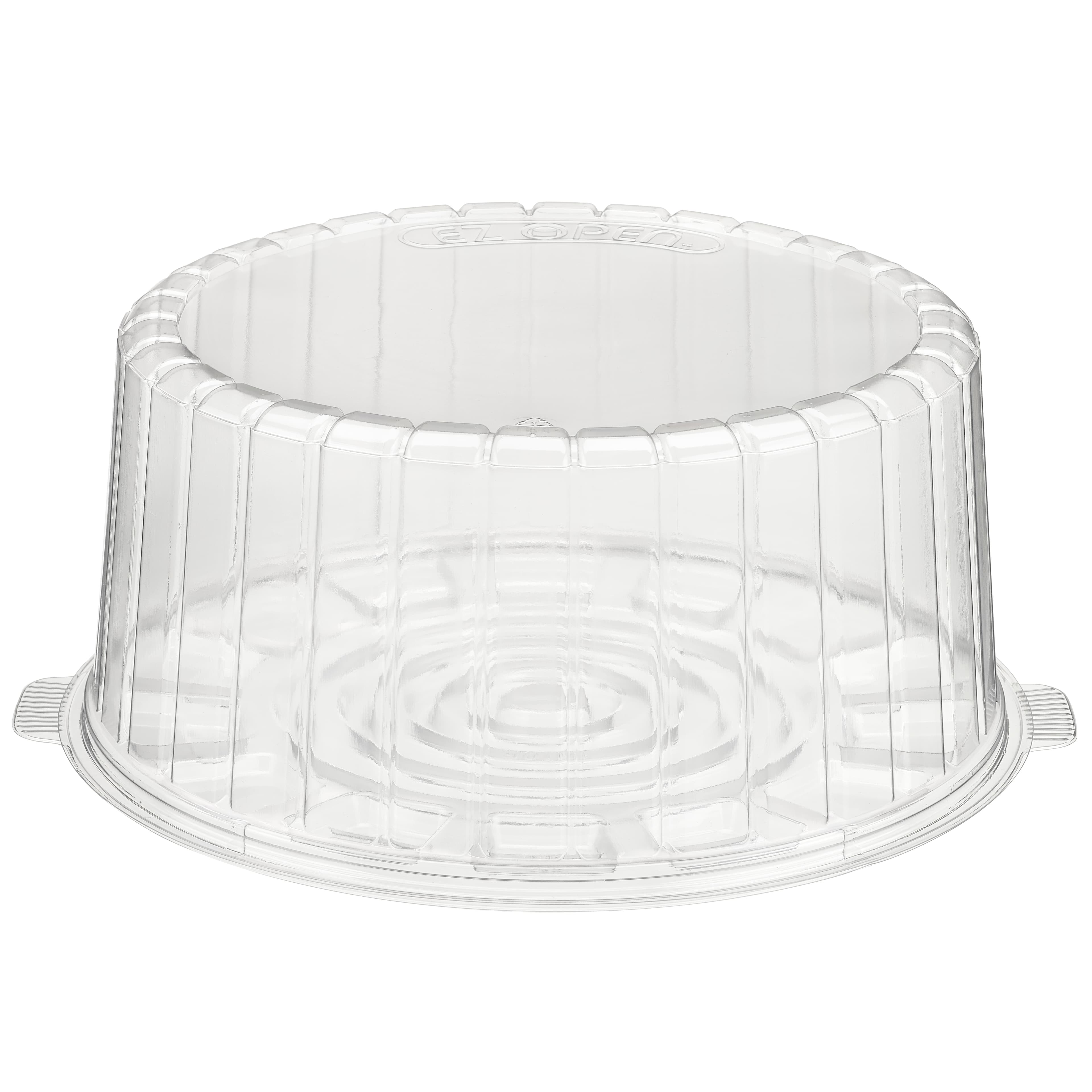 Essentials Cake Container & Lid Combo With High Dome Lid 10X5.5 IN RPET Clear Round 50/Case