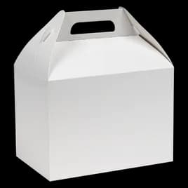 Take-Out Box Barn 9X6X6.5 IN SBS Paperboard White Automatic Bottom 150/Case
