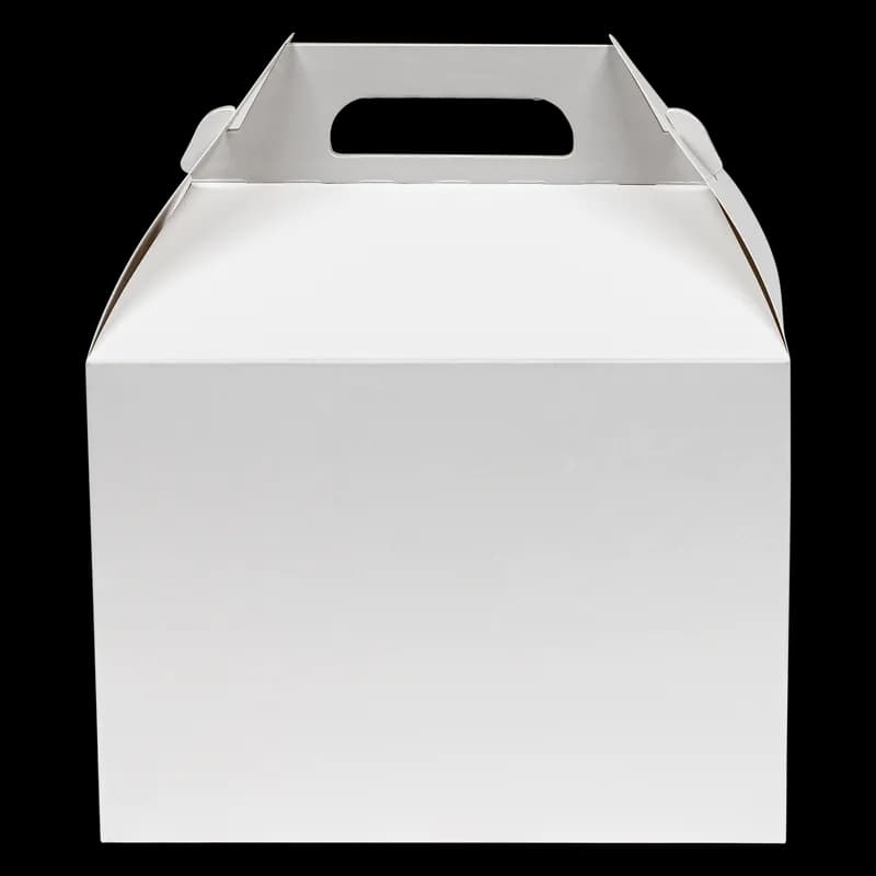 Take-Out Box Barn 9X6X6.5 IN SBS Paperboard White Automatic Bottom 150/Case