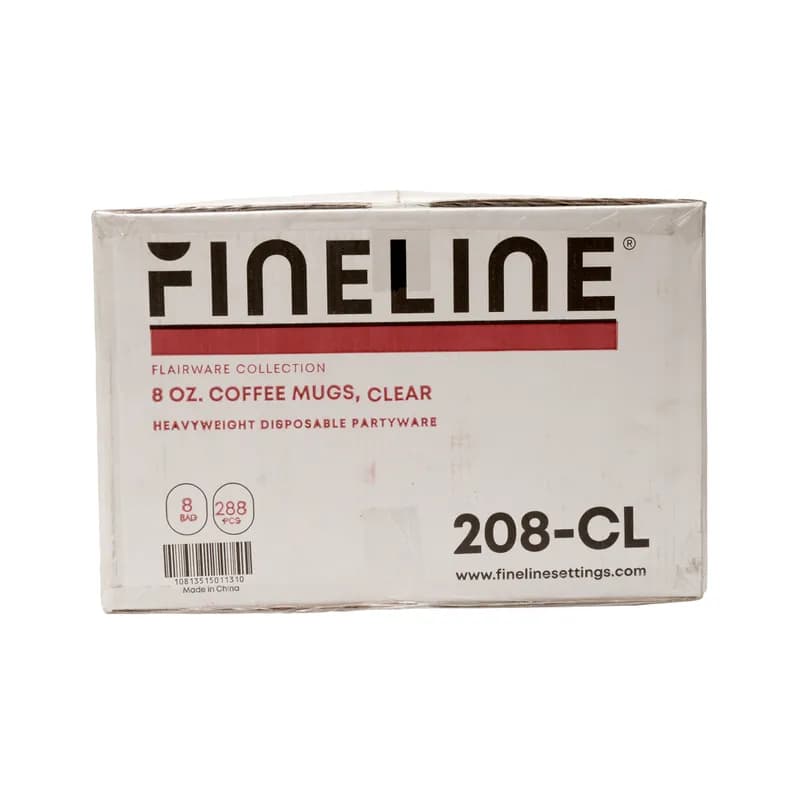 Flairware Cup Mug 8 FLOZ Clear 288/Case