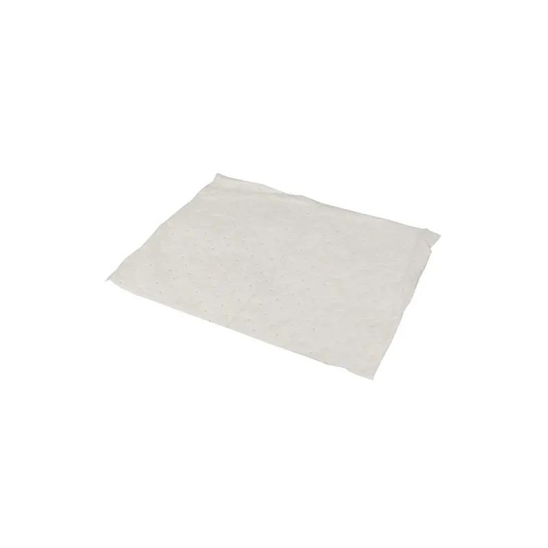 TaskBrand® Absorbent Pad 16X20 IN White Lightweight Meltblown Polypropylene (PP) Oil-Based Spills Perforated 200/Case
