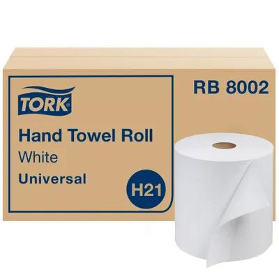 Tork Roll Paper Towel H21 7.875IN X800FT White Standard Roll Refill 7.8IN Roll 1.925IN Core Diameter 6 Rolls/Case
