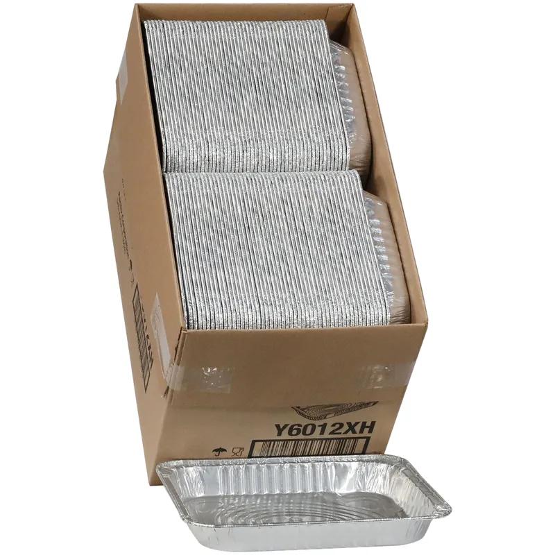 Steam Table Pan 1/2 Size 11.8X9.4X1.7 IN Aluminum Silver Shallow 100/Case