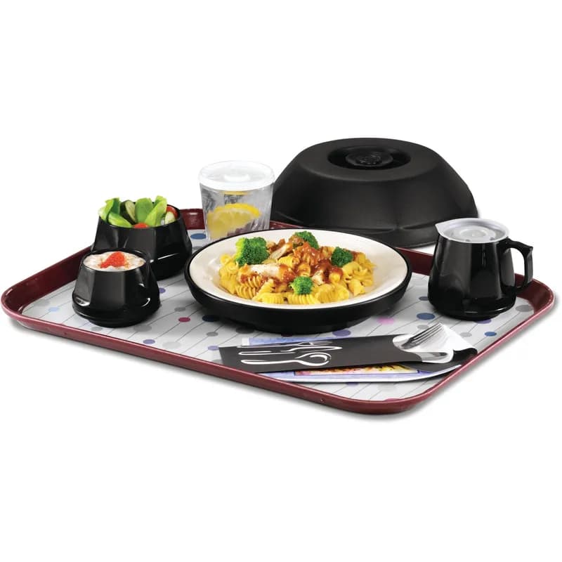 Dinex® Heritage Collection® Lid Flat PS Translucent Round For Mug Cup 2000/Case