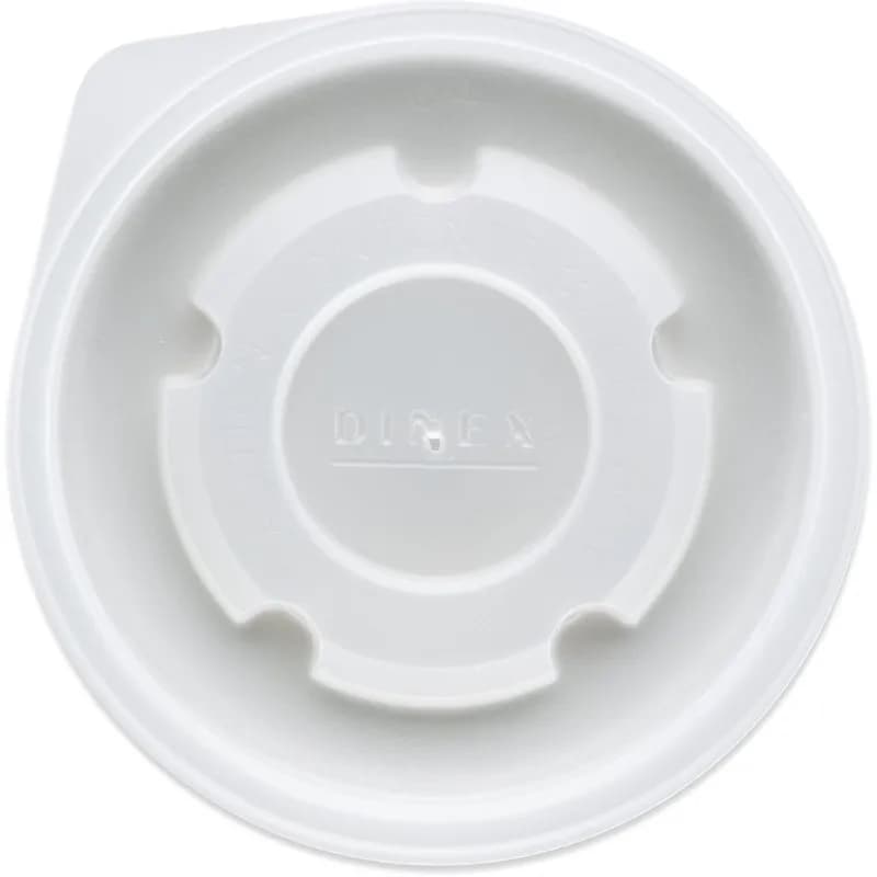 Dinex® Heritage Collection® Lid Flat PS Translucent Round For Mug Cup 2000/Case