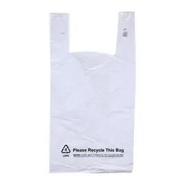 Shopper Bag 12X7X23 IN LDPE 1MIL White 500/Case