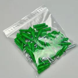 Clear Line Bag 6X6 IN Low-Density Polyethylene (LDPE) 2MIL Clear With Single Track Seal Top Zipper Closure 1000/Case