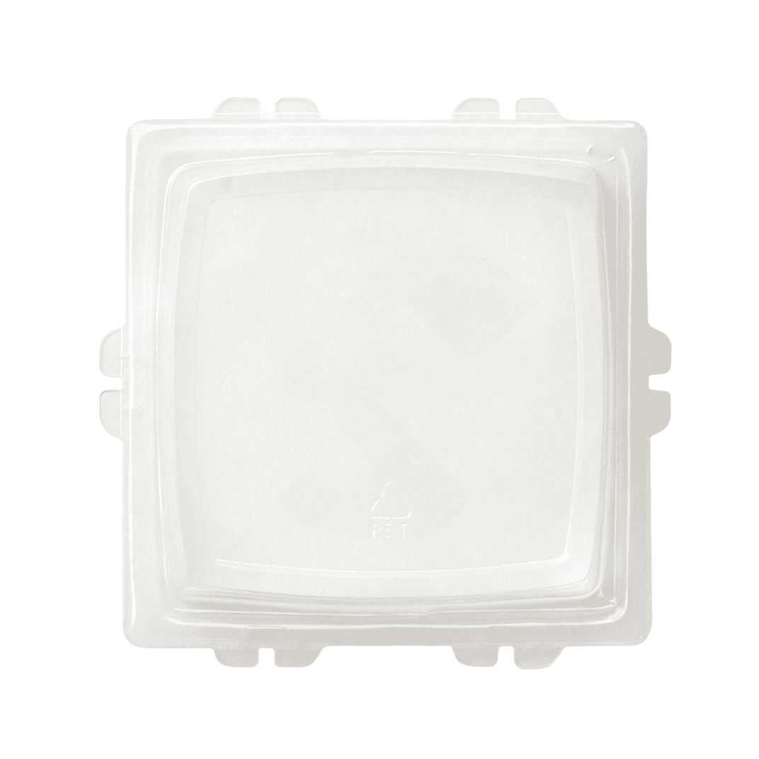 Lid PET Rectangle For 24 OZ Cup 250/Case