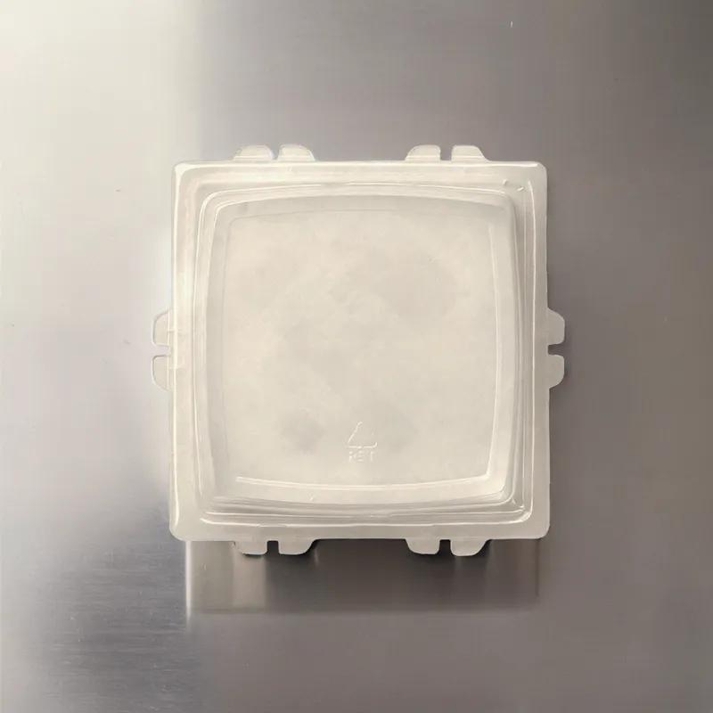 Lid PET Rectangle For 24 OZ Cup 250/Case