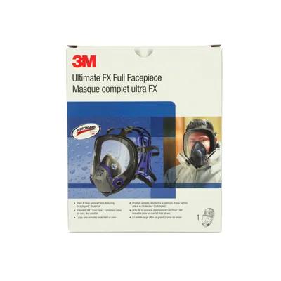 3M FF-401 Face Shield Small (SM) Black Silicone Reusable 4/Case