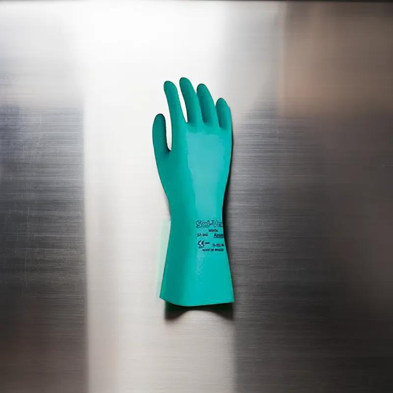 Ansell Gloves Medium (MED) Size 9 Green Chemical Resistant 144/Case