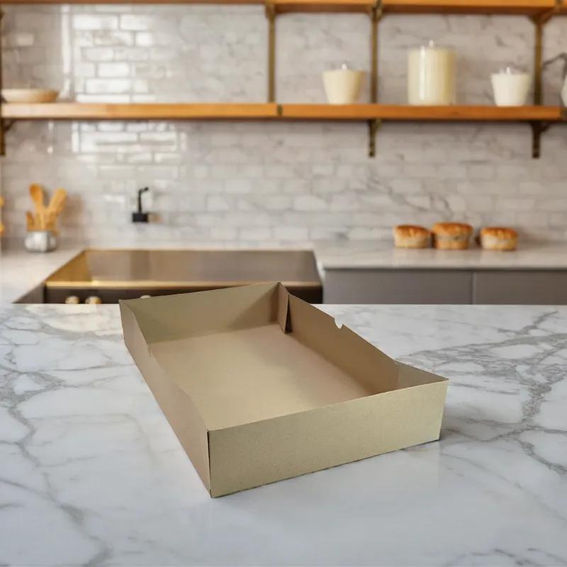 Bakery Box Top Bakery Box Bottom 20X13X3.5 IN Chipboard 150/Case