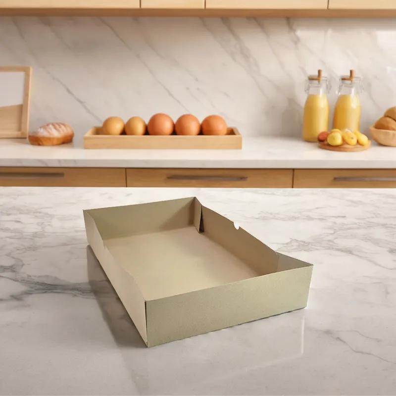 Bakery Box Top Bakery Box Bottom 20X13X3.5 IN Chipboard 150/Case