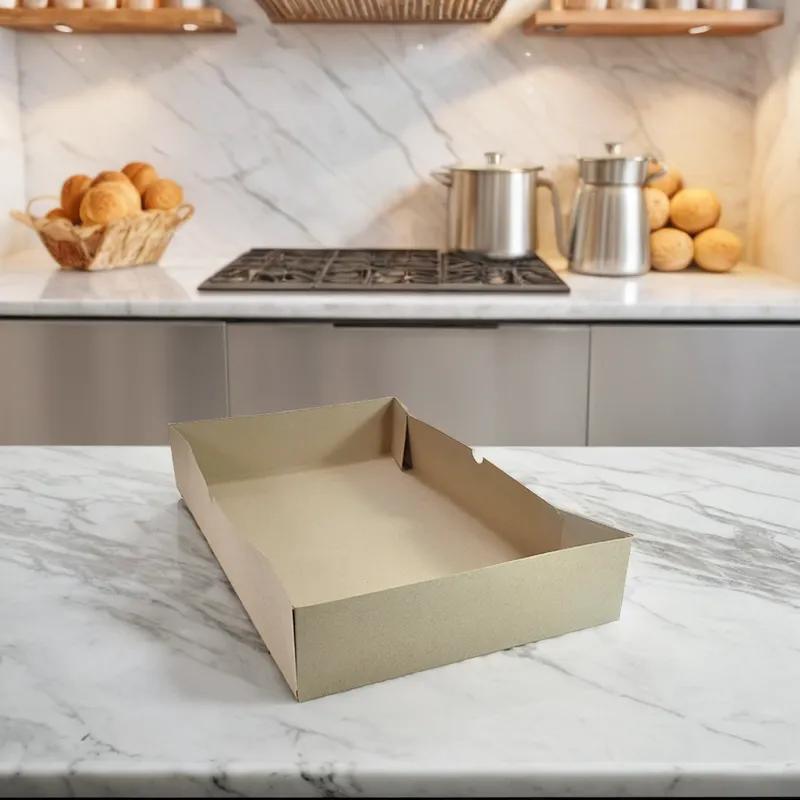 Bakery Box Top Bakery Box Bottom 20X13X3.5 IN Chipboard 150/Case