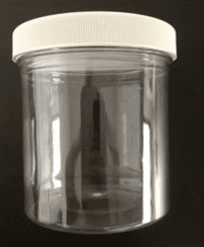 Jar & Lid Combo With White Cap 16 OZ PET Clear 98/Case