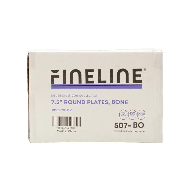 Plate 7 IN Plastic White Gold 150/Case