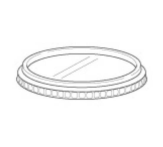 Lid Flat 5.5X0.63 IN APET Clear Round For Deli Container 456/Case