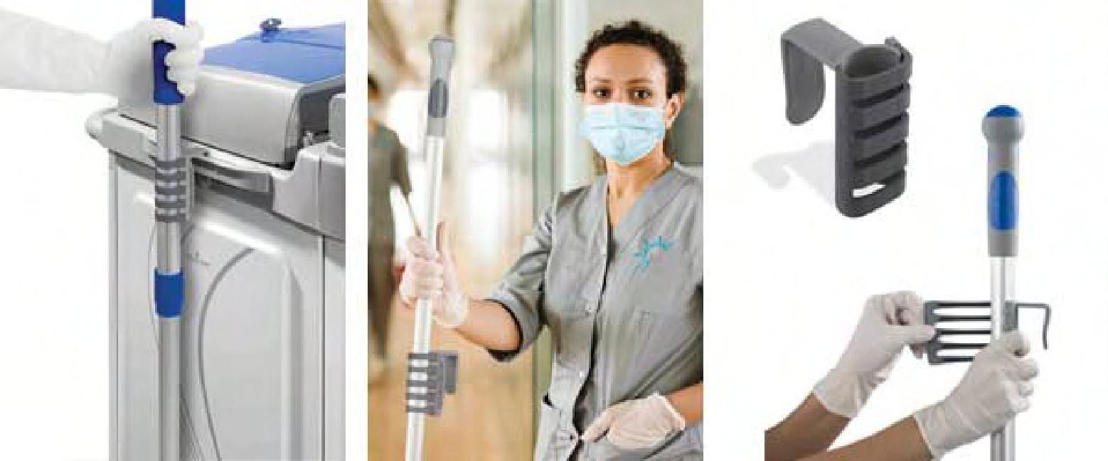 Handle Hang Holder Gray For .8IN to 1.15IN Diameter Handles/Poles 12/Case