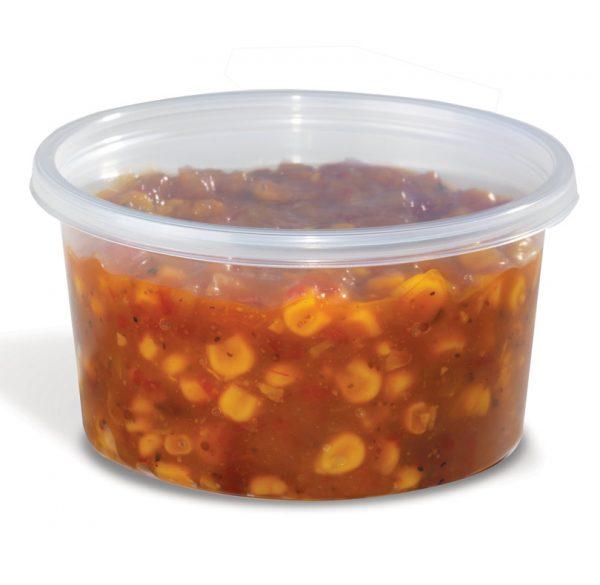 HomeFresh® Deli Container Base 12 OZ PP Clear Round 500/Case
