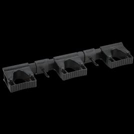 Vikan® Hi-Flex Wall Bracket System 16.5 IN Black PP Rubber Polyamide Hygienic Grip Band Module For 4-6 Tools 1/Each