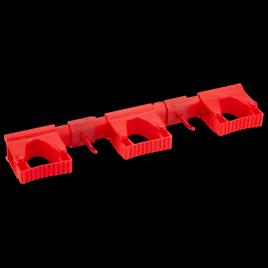 Vikan® Hi-Flex Wall Bracket System Red PP Rubber Polyamide Hygienic Grip Band Module For 4-6 Tools 1/Each