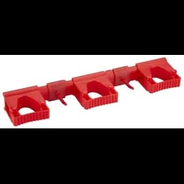 Vikan® Hi-Flex Wall Bracket System Red PP TPE Rubber Polyamide Hygienic Grip Band Module For 4-6 Tools 1/Each