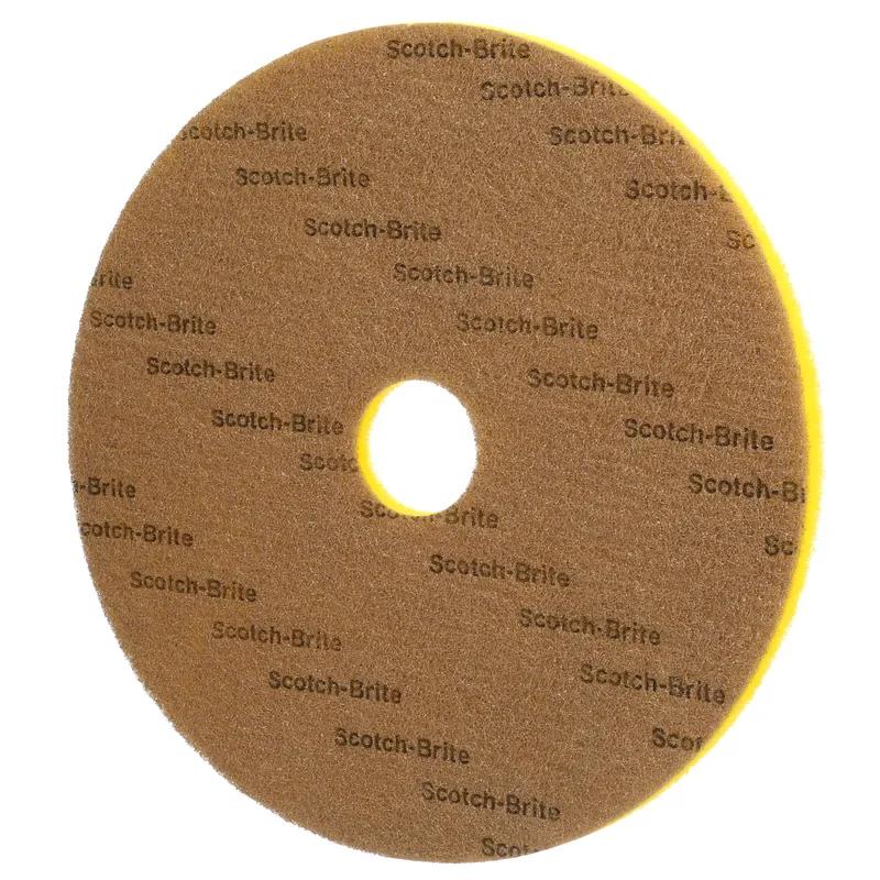 Scotch-Brite™ Clean & Shine Cleaning Pad 20 IN Brown Yellow 150-400 RPM Single-Sided 5/Case
