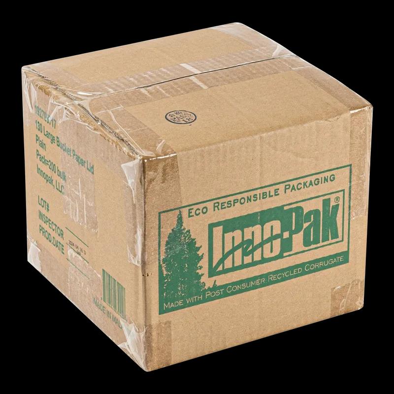 Lid Paper White For 130 OZ Bucket & Tub Venting Holes 200/Case