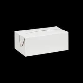 Snack Deli Container 7X4.25X2.75 IN SBS Paperboard White Rectangle Fast Top Automatic Bottom 500/Case