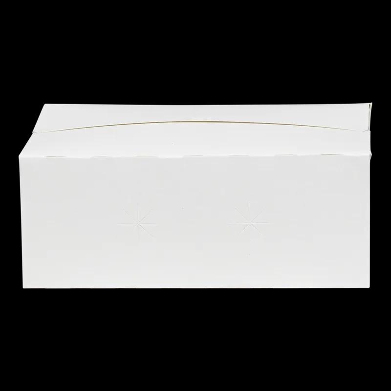 Snack Take-Out Box 7X4.25X2.75 IN SBS Paperboard White Fast Top Automatic Bottom 500/Case