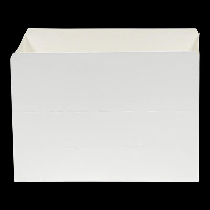 Snack Take-Out Box 7X4.25X2.75 IN SBS Paperboard White Fast Top Automatic Bottom 500/Case