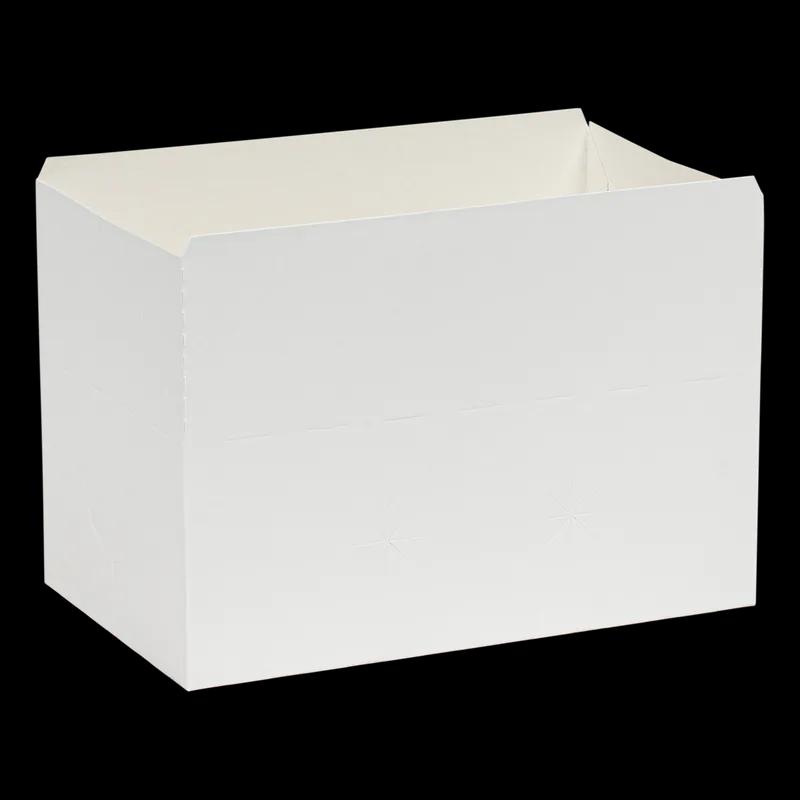Snack Take-Out Box 7X4.25X2.75 IN SBS Paperboard White Fast Top Automatic Bottom 500/Case