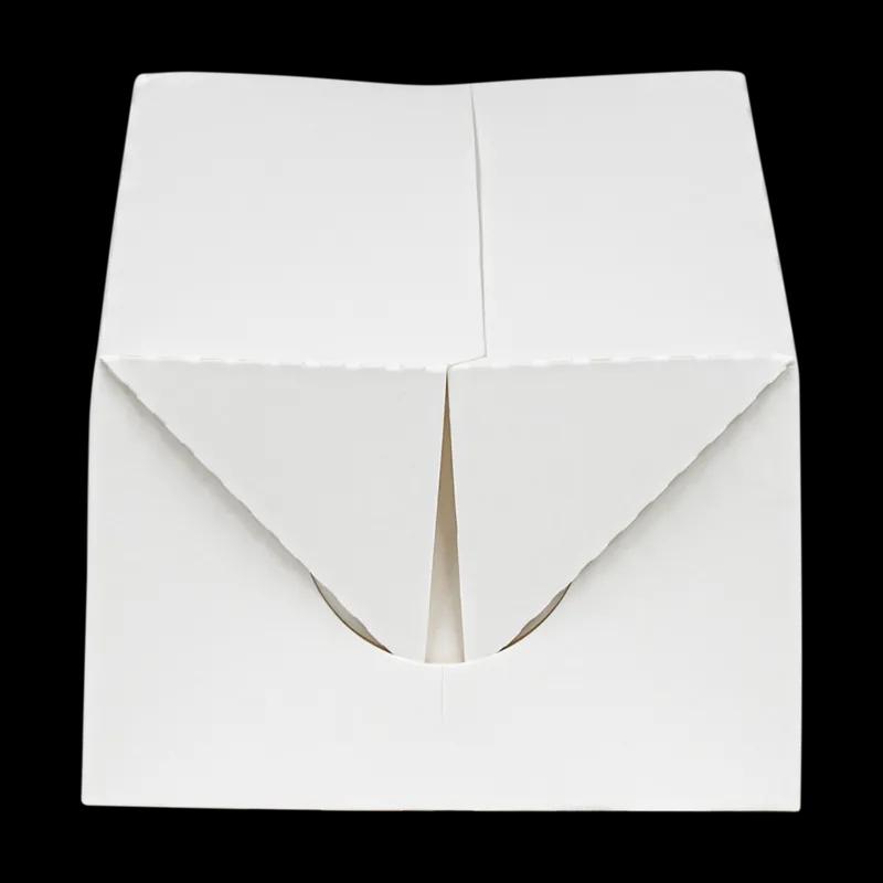 Snack Take-Out Box 7X4.25X2.75 IN SBS Paperboard White Fast Top Automatic Bottom 500/Case