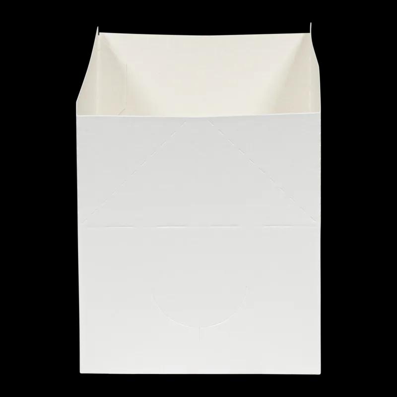 Snack Take-Out Box 7X4.25X2.75 IN SBS Paperboard White Fast Top Automatic Bottom 500/Case