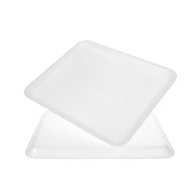 12S Meat Tray 9X11X0.5 IN 1 Compartment Polystyrene Foam White Rectangle 250/Case