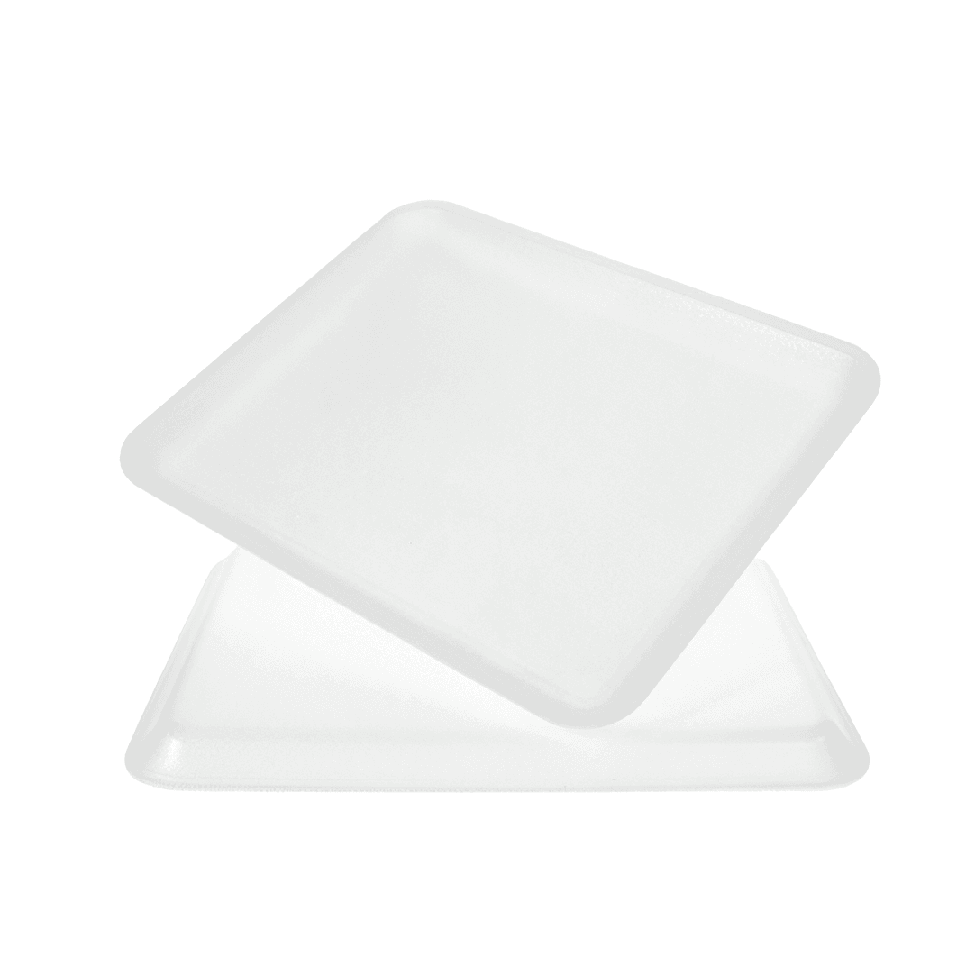 12S Meat Tray 9X11X0.5 IN 1 Compartment Polystyrene Foam White Rectangle 250/Case
