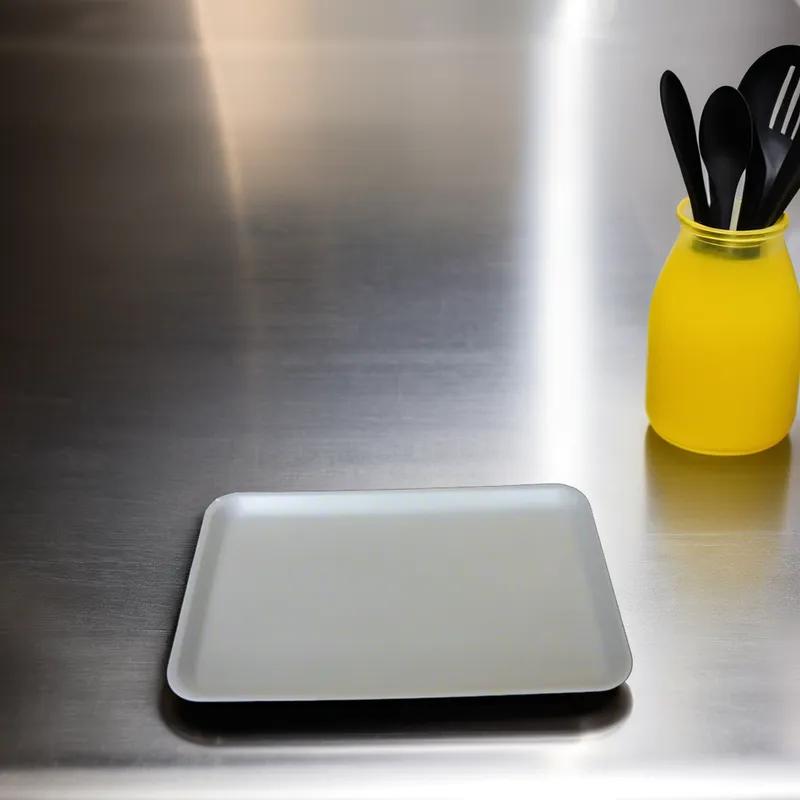 20S Meat Tray 8.7X6.6X0.8 IN Foam White 500/Case