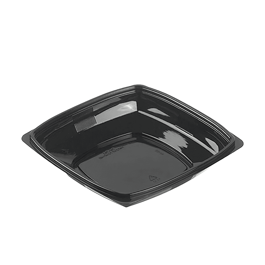Polar Pak® Bowl 24 OZ Plastic Black Square 300/Case