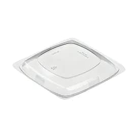 Polar Pak® Lid Clear Square For 24-48 OZ Bowl Dome 300/Case