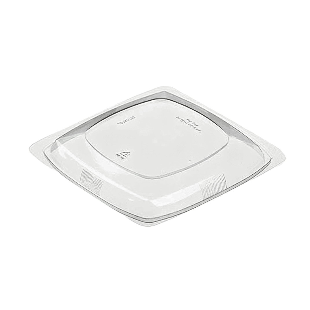 Polar Pak® Lid Clear Square For 24-48 OZ Bowl Dome 300/Case