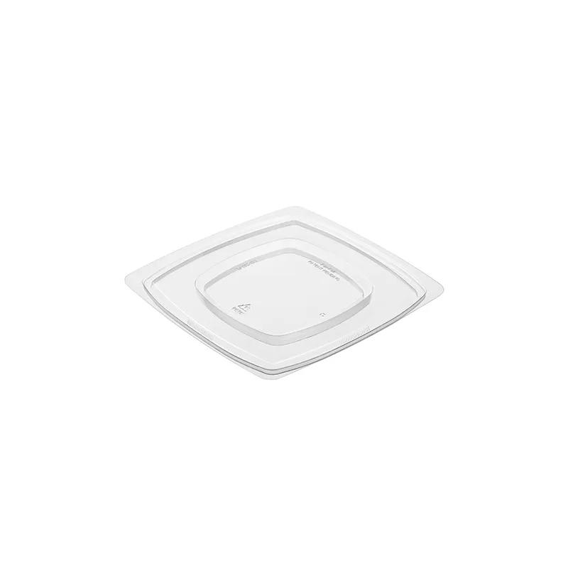 Polar Pak® Lid Flat 7.5 IN PET Clear Square For Bowl 300/Case