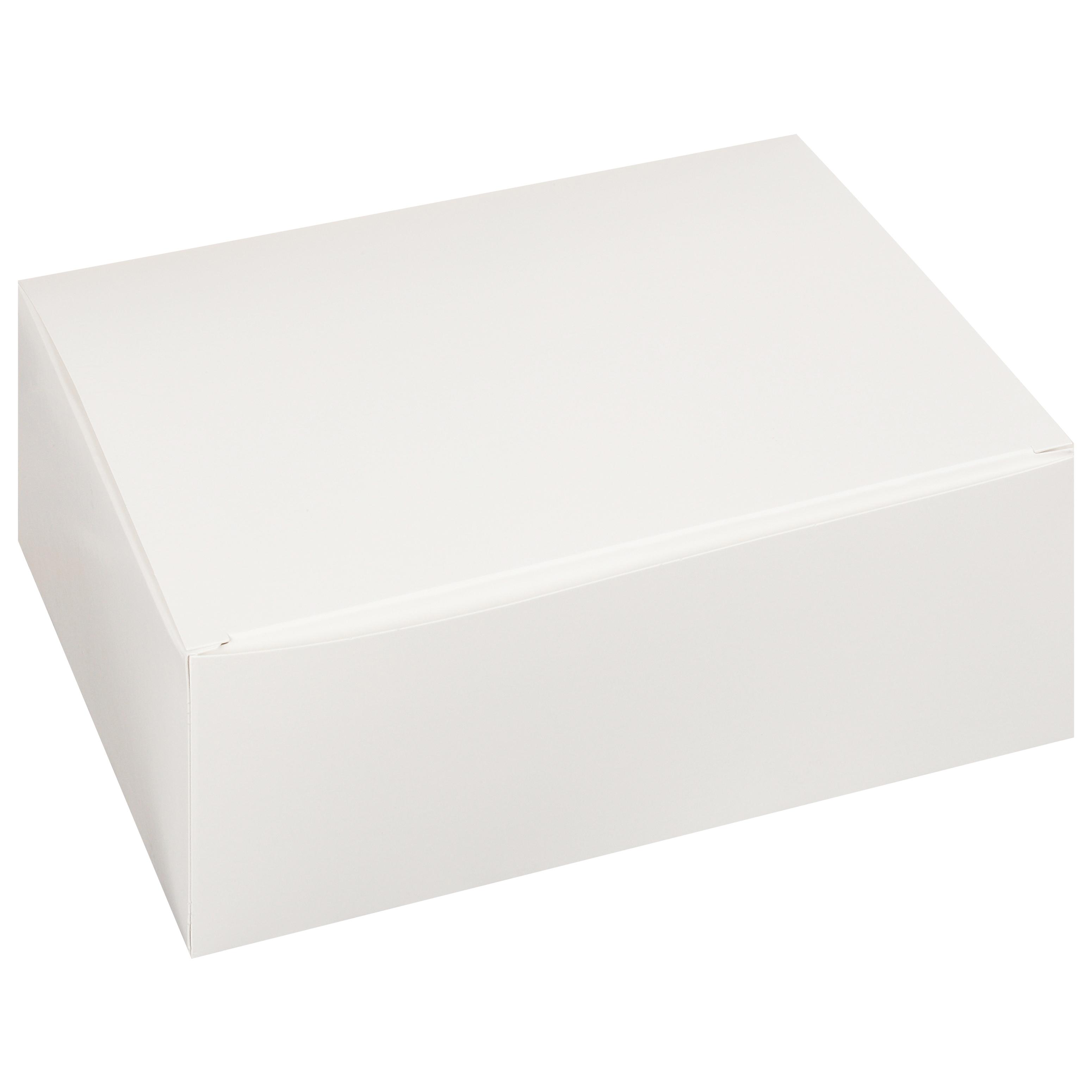 Take-Out Box Hinged With Flat Lid 9.5X7.5X3.63 IN Paperboard White Rectangle 100/Case