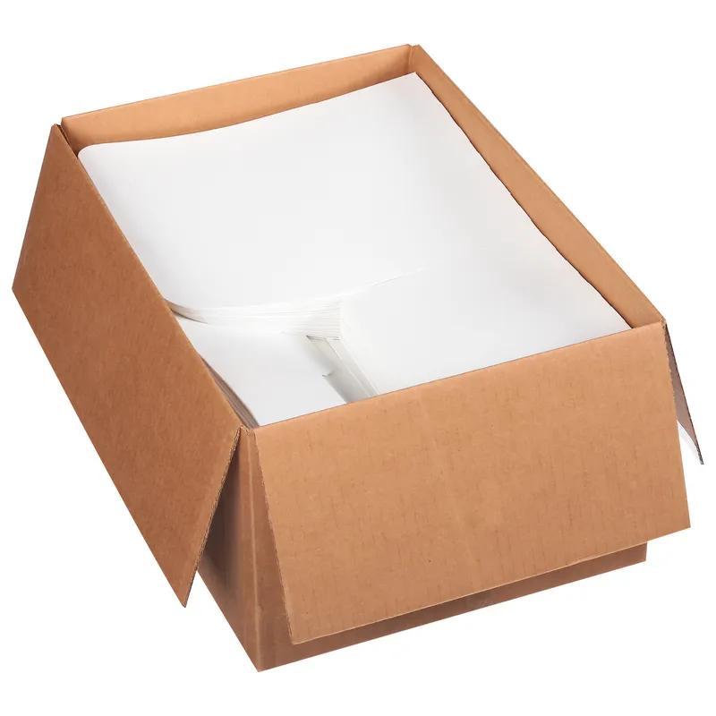 Take-Out Box Hinged With Flat Lid 9.5X7.5X3.63 IN Paperboard White Rectangle 100/Case