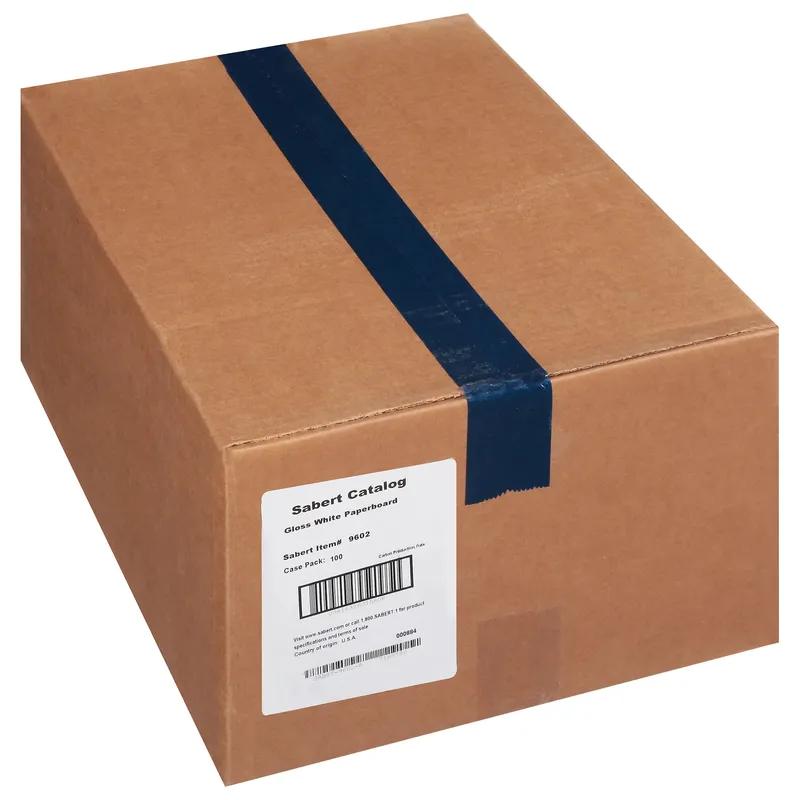 Take-Out Box Hinged With Flat Lid 9.5X7.5X3.63 IN Paperboard White Rectangle 100/Case