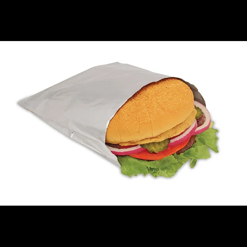 Bagcraft® Bag 6.5X1.5X6 IN Foil-Lined Paper Silver White Unprinted Insulated 1000/Case
